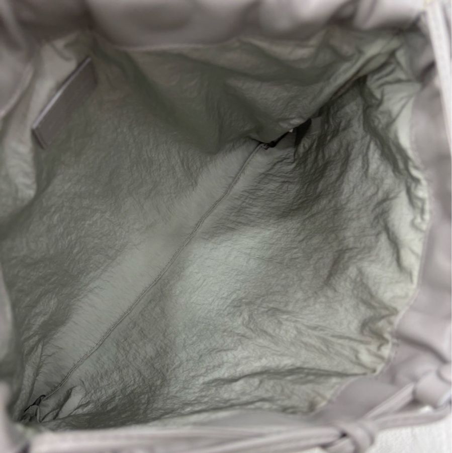 Bottega Veneta葆蝶家灰色Dustbag編織垃圾袋 單肩包 閒置 尺寸:32cm*1cm*23cm-8