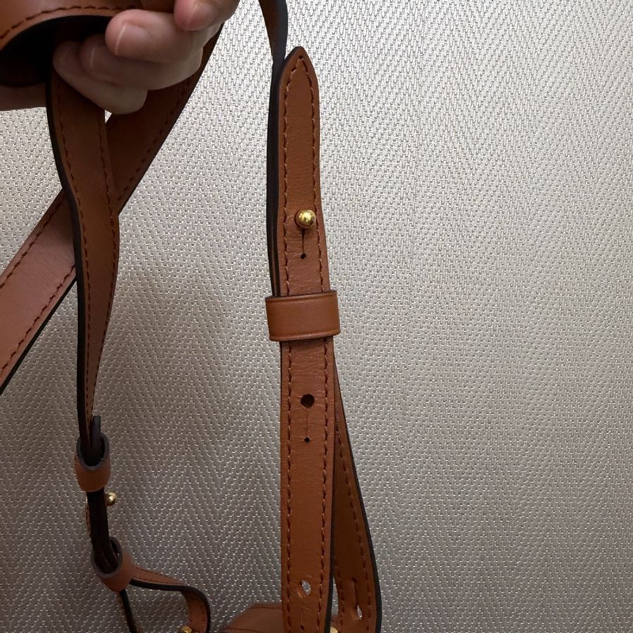 LV 雙色原花金釦Dauphine手提後背包M45142-16