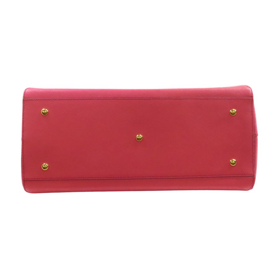 MCM 牛皮皮革2Way Shoulder Bag金扣手挽肩背兩用袋-3