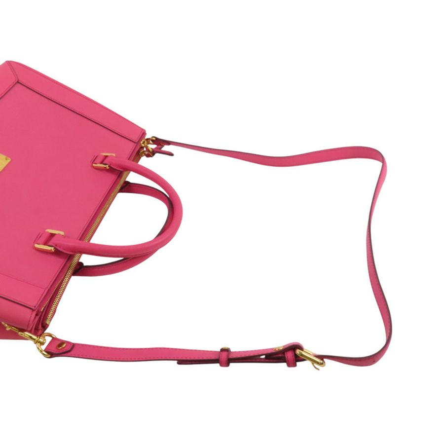 MCM 牛皮皮革2Way Shoulder Bag金扣手挽肩背兩用袋-7
