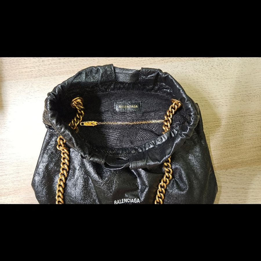 balenciaga crush tote bag 流浪包 垃圾袋 巴黎世家-11