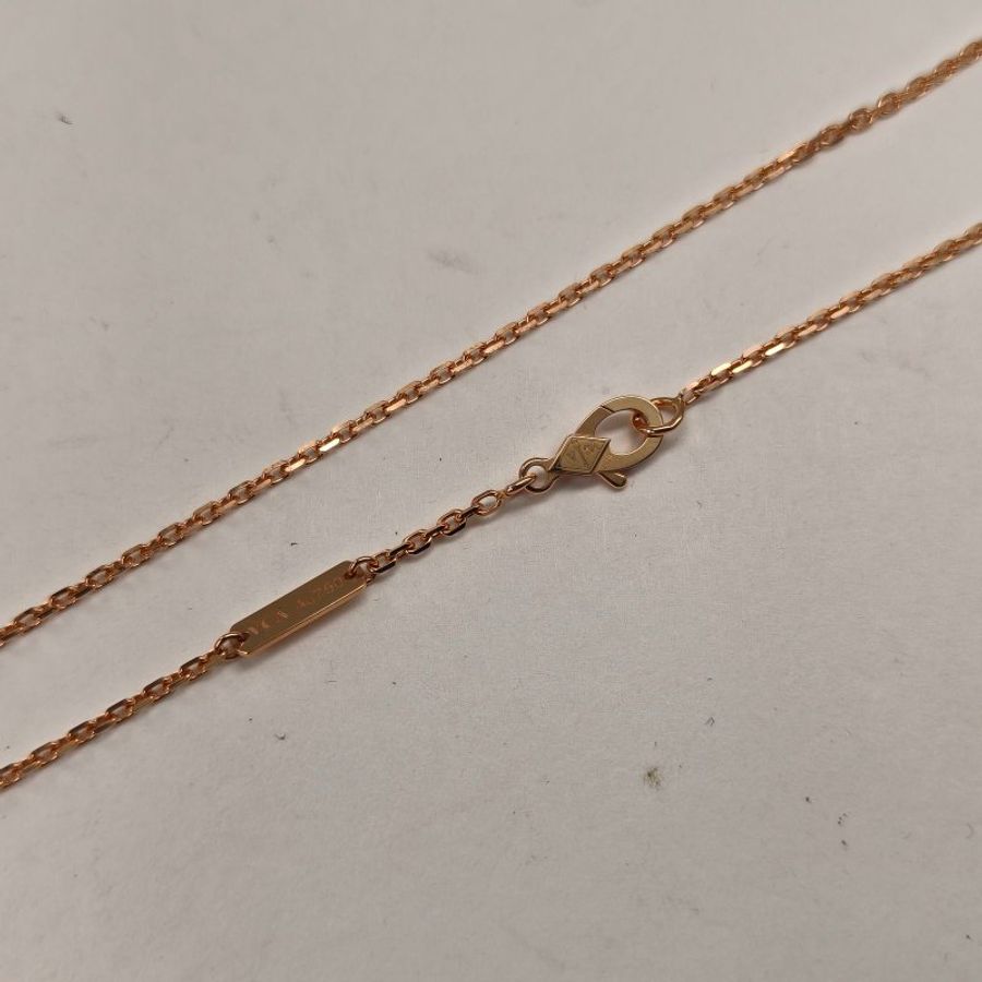 Van Cleef & Arpels TwoButterfly蝴蝶項鏈二鑽18K玫瑰金/鑽石/白貝母項鏈玫瑰金鑽石/18K/白貝母項鍊-4
