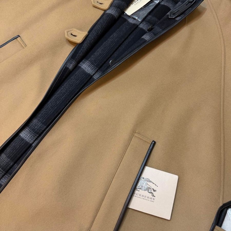 BURBERRY英國蜜色羊毛披肩斗篷L-12
