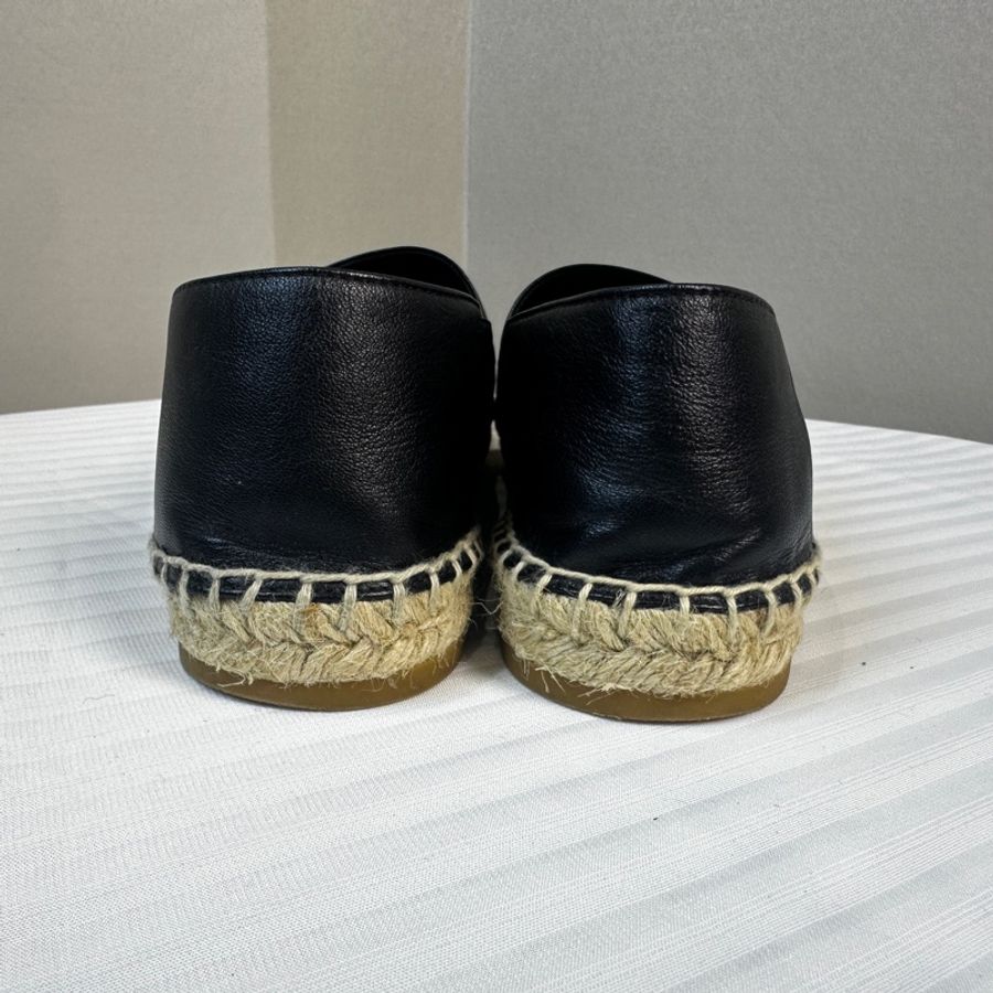 Christian Dior Lambskin Granville Espadrilles 黑色平底羊皮草織鞋 39.5碼-3