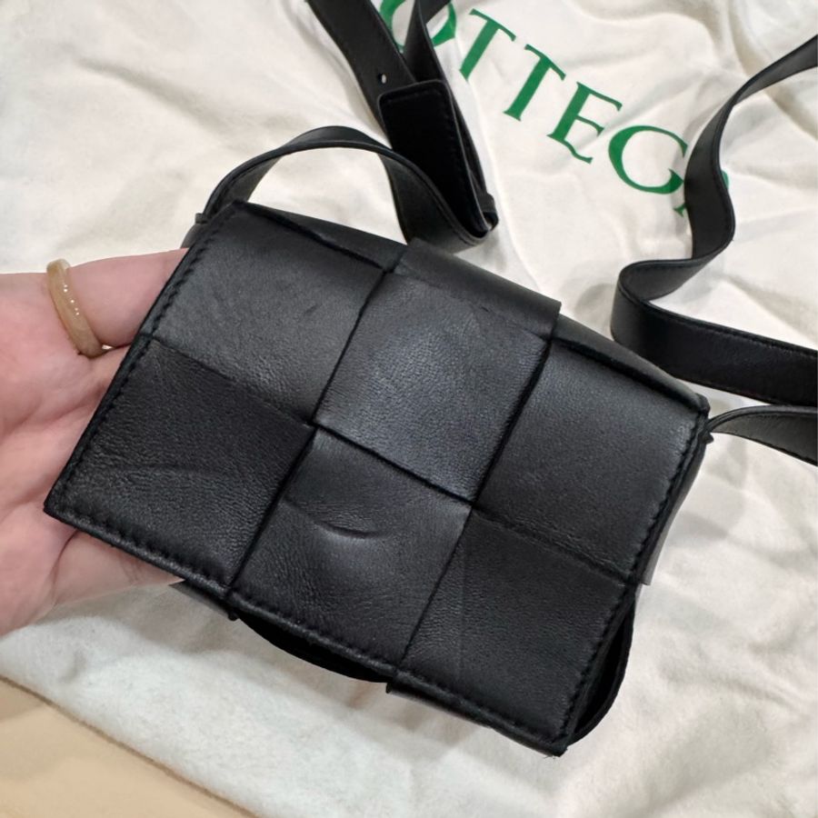 ［9成新］BOTTEGA VENETA 寶緹嘉 Mini Cassette 羊皮大格2*3-2