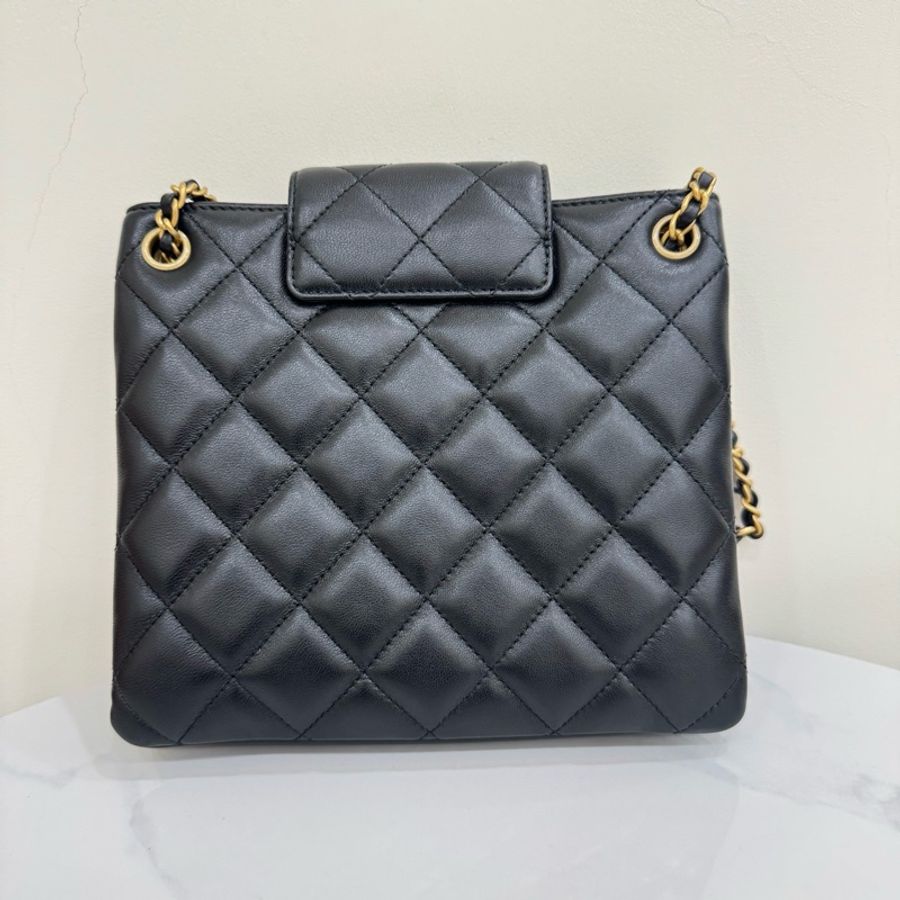 JK國際二手精品✨Chanel 大logo tote 芯片款-4