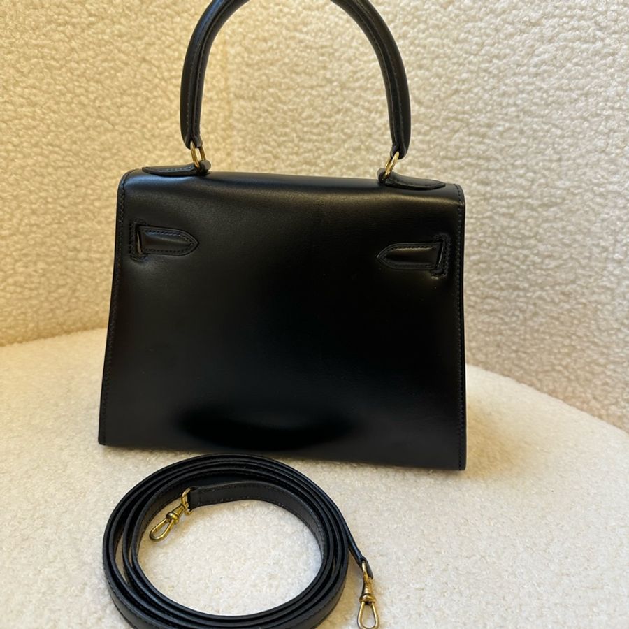 📍Hermes Kelly 20黑金大耳朵 Box皮,絕版款哦~-1