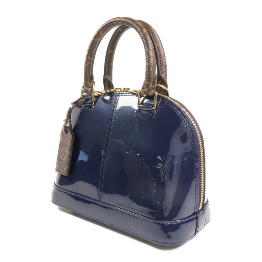 LOUIS VUITTON Monogram/Monogram Vernis Alma BB金扣手挽肩背兩用袋-1