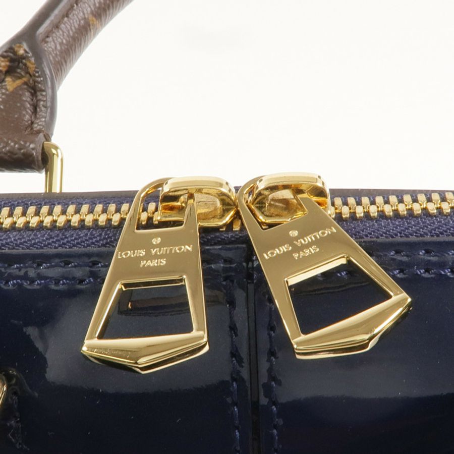 LOUIS VUITTON Monogram/Monogram Vernis Alma BB金扣手挽肩背兩用袋-8