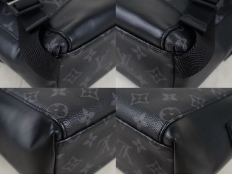 「JL精品代購」98新 LV Voyager黑花郵差包 ic 芯片款-5