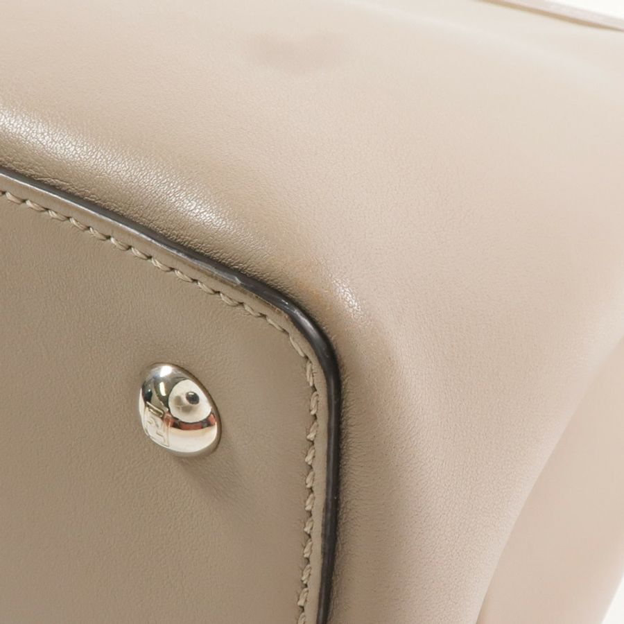 FENDI 牛皮皮革2 Jours Bag Small銀扣手挽肩背兩用袋-10