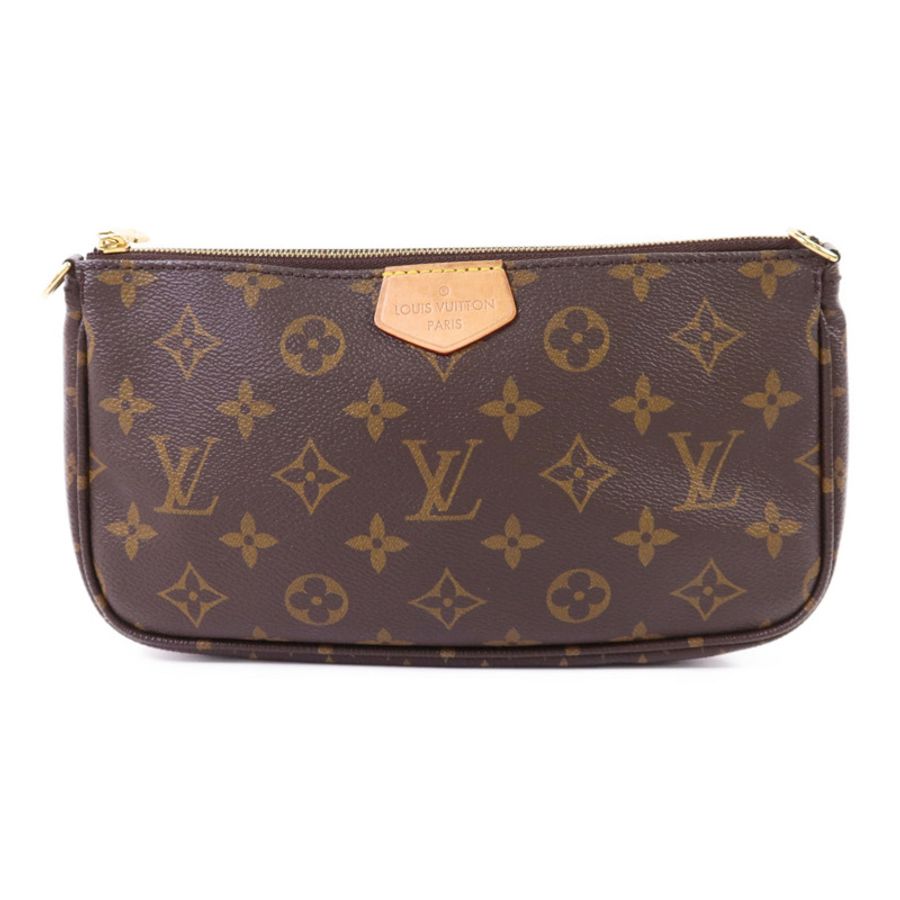 LOUIS VUITTON Monogram Multi Pochette Accessories金扣鏈帶手挽肩背兩用袋-2