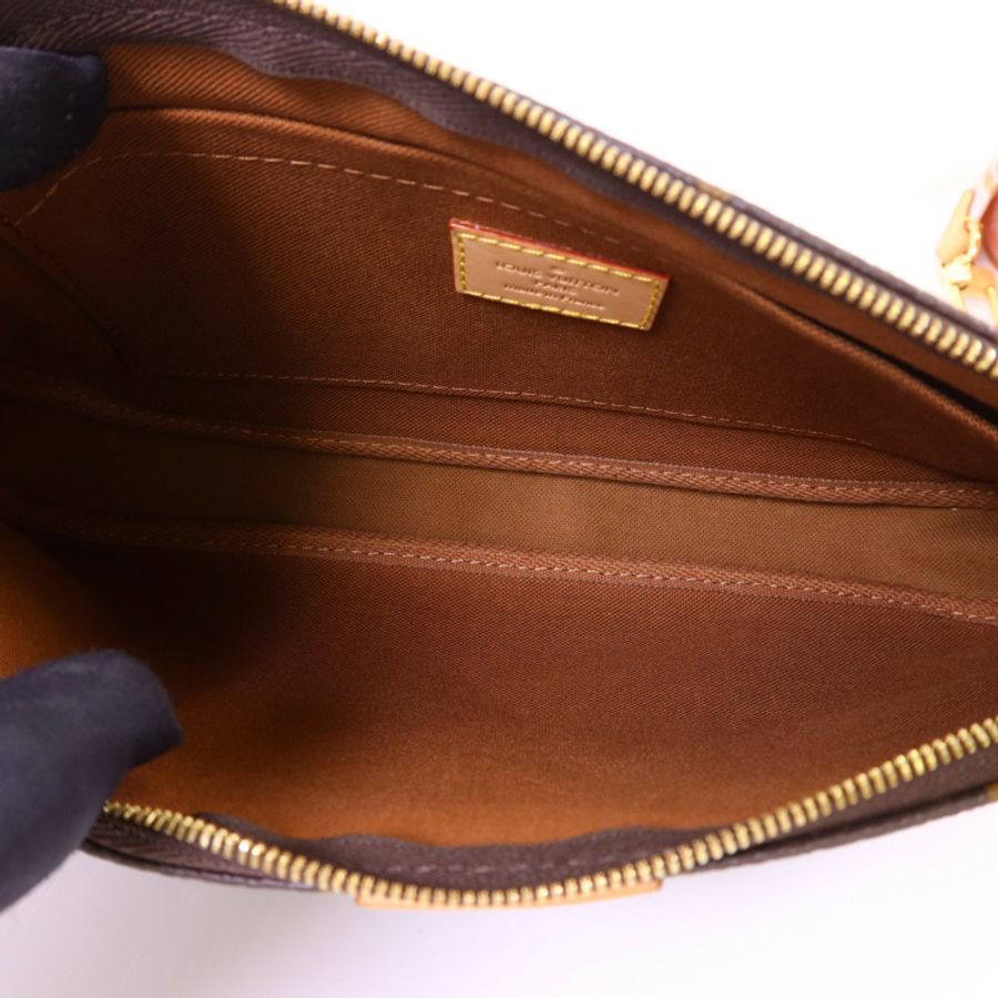 LOUIS VUITTON Monogram Multi Pochette Accessories金扣鏈帶手挽肩背兩用袋-8