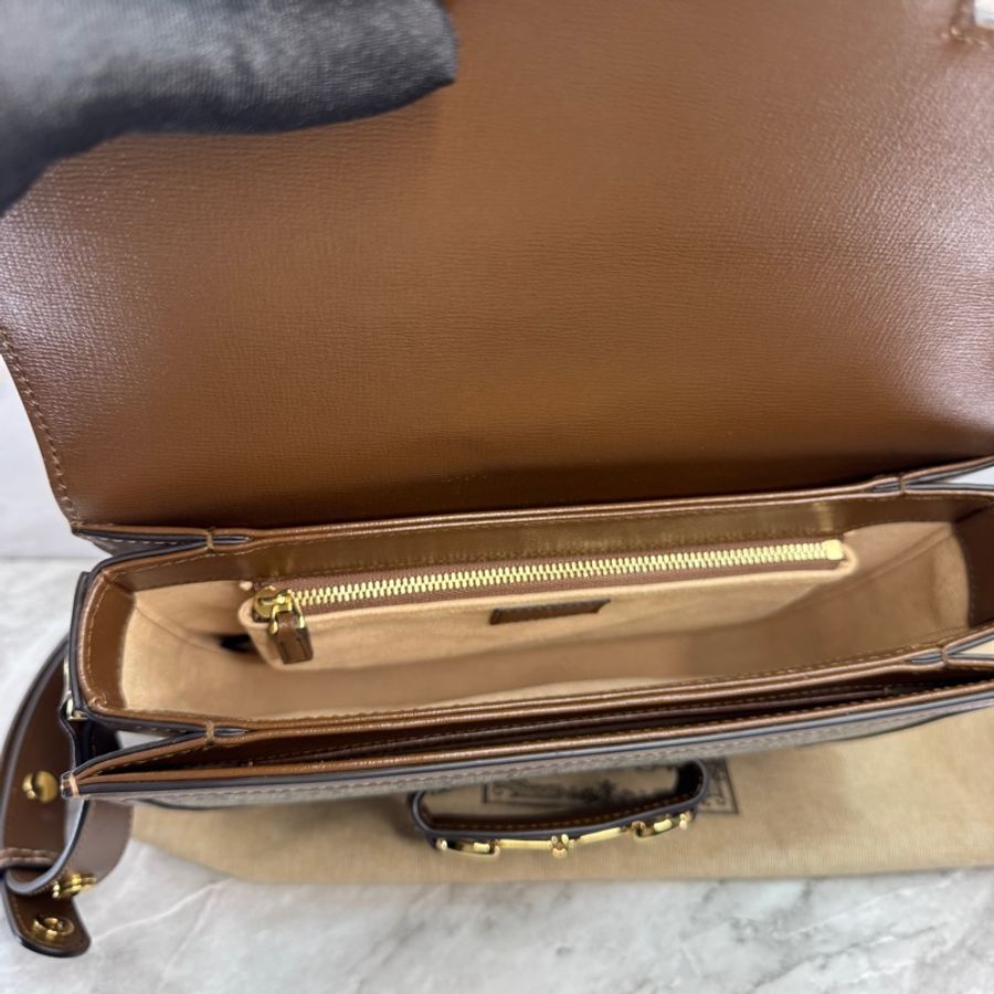 近全新 微瑕 GUCCI 古馳 1955 尺寸：25*18*8CM 經典老花-17