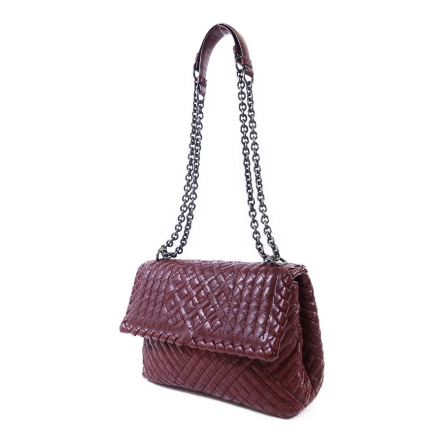 BOTTEGA VENETA 織紋皮革Shoulder Bag鏈帶肩背袋-2