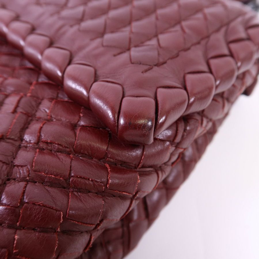 BOTTEGA VENETA 織紋皮革Shoulder Bag鏈帶肩背袋-19