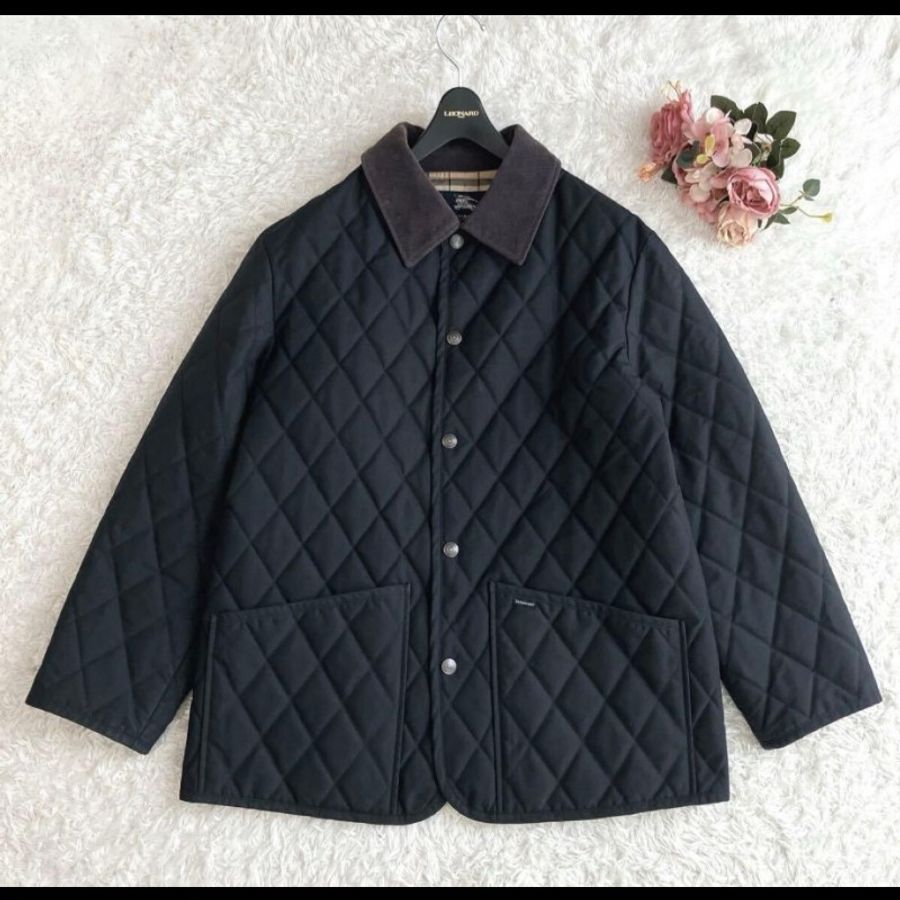 M碼／日本二手精品／BURBERRY／時尚女神絎縫外套-1