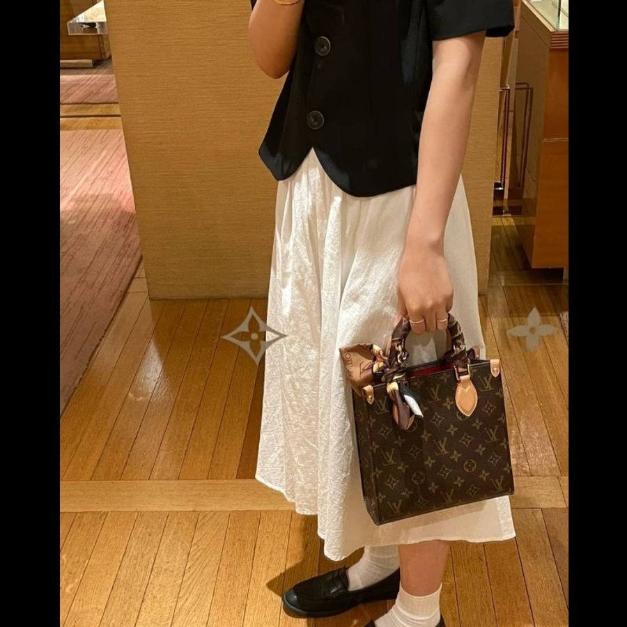Louis Vuitton Sac Plat BB Monogram 手提/斜背包。 -0