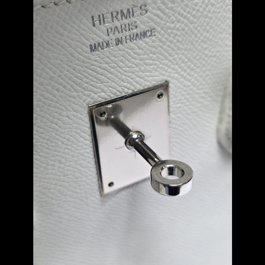 Hermes - Birkin 35白色銀扣-13
