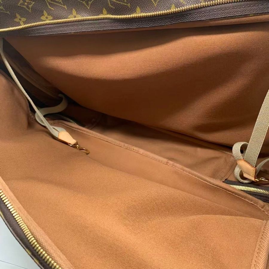 二手Lv狩獵手提包,Louis vuttion hunting bag,吊牌有R標記字母,配皮正常使用痕跡變色-3
