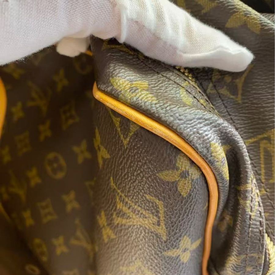二手Lv狩獵手提包,Louis vuttion hunting bag,吊牌有R標記字母,配皮正常使用痕跡變色-10