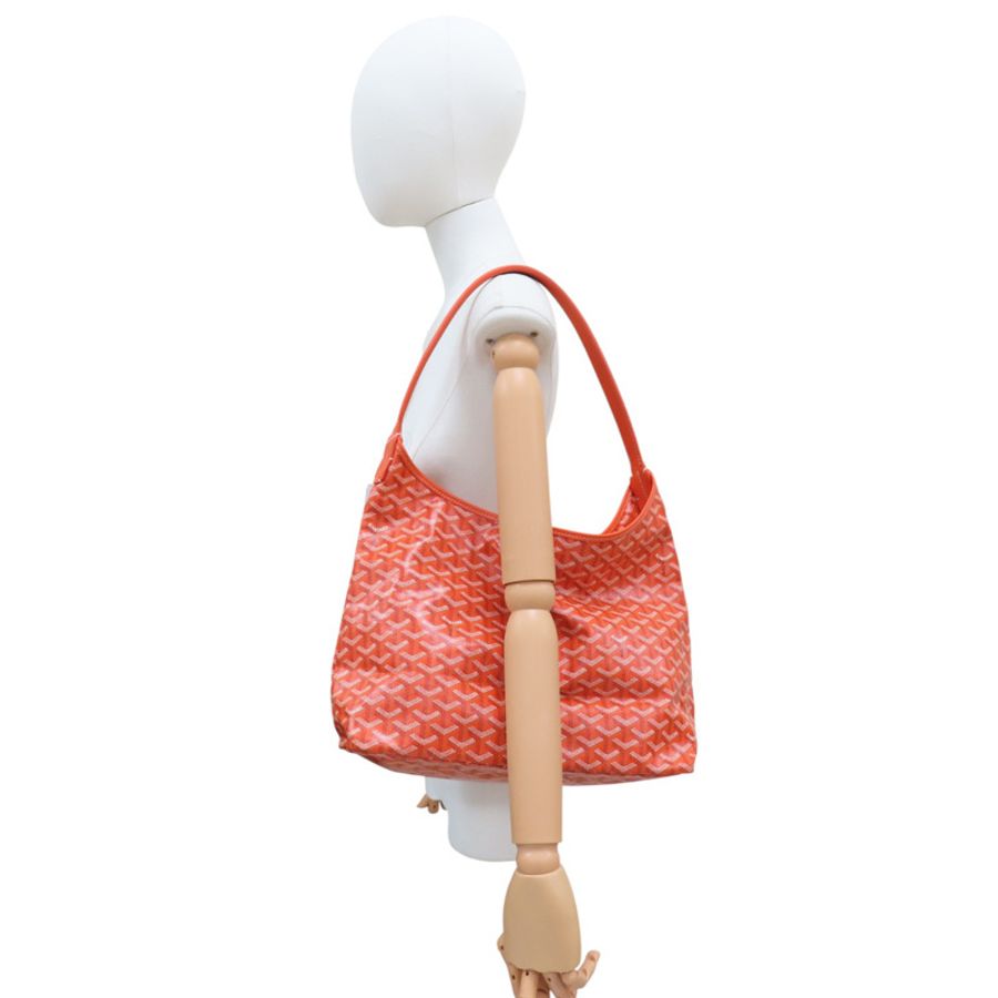 橘色 Goyardine 帆布 Boheme Hobo 肩背包【GOYARD 高雅德】 BOHEMEPMLTY07CL07P-7