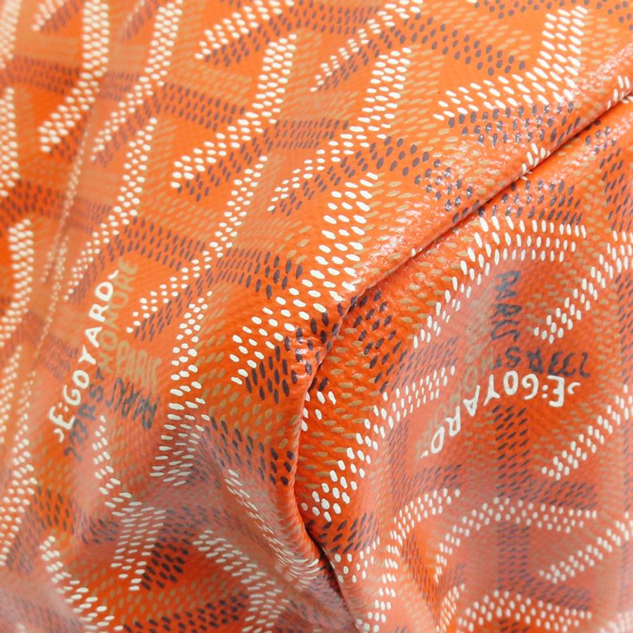 橘色 Goyardine 帆布 Boheme Hobo 肩背包【GOYARD 高雅德】 BOHEMEPMLTY07CL07P-8