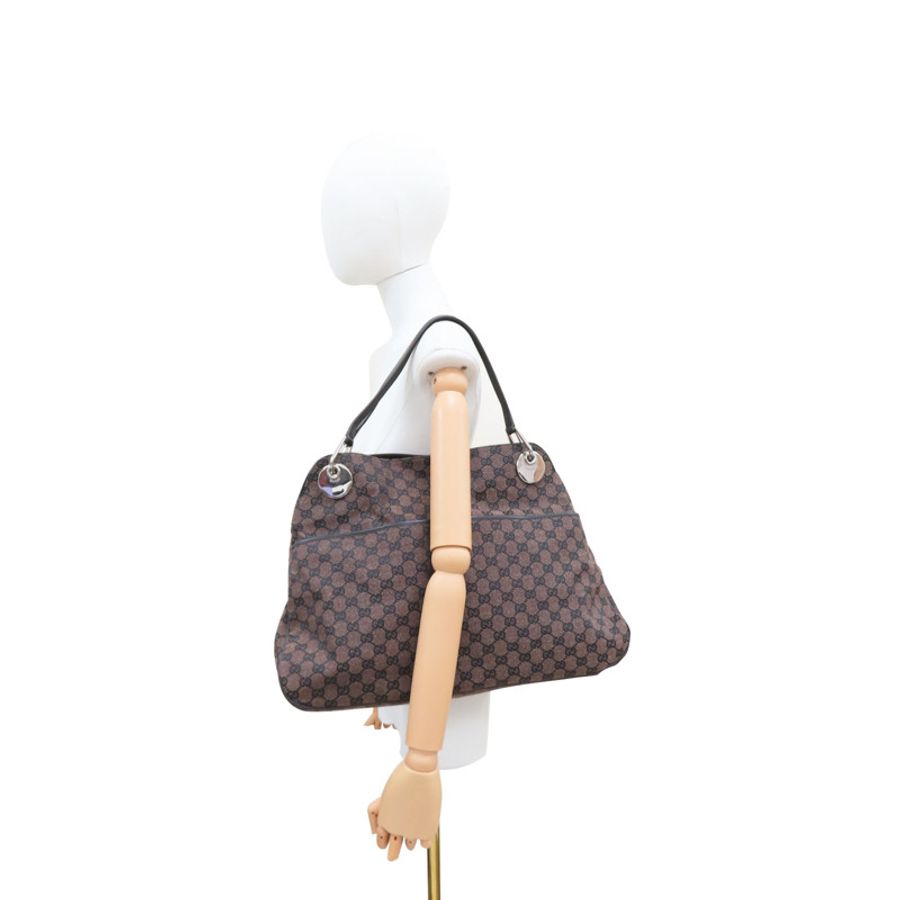 Eclipse 肩背包 棕色 GG帆布【GUCCI 古馳】 285584-10