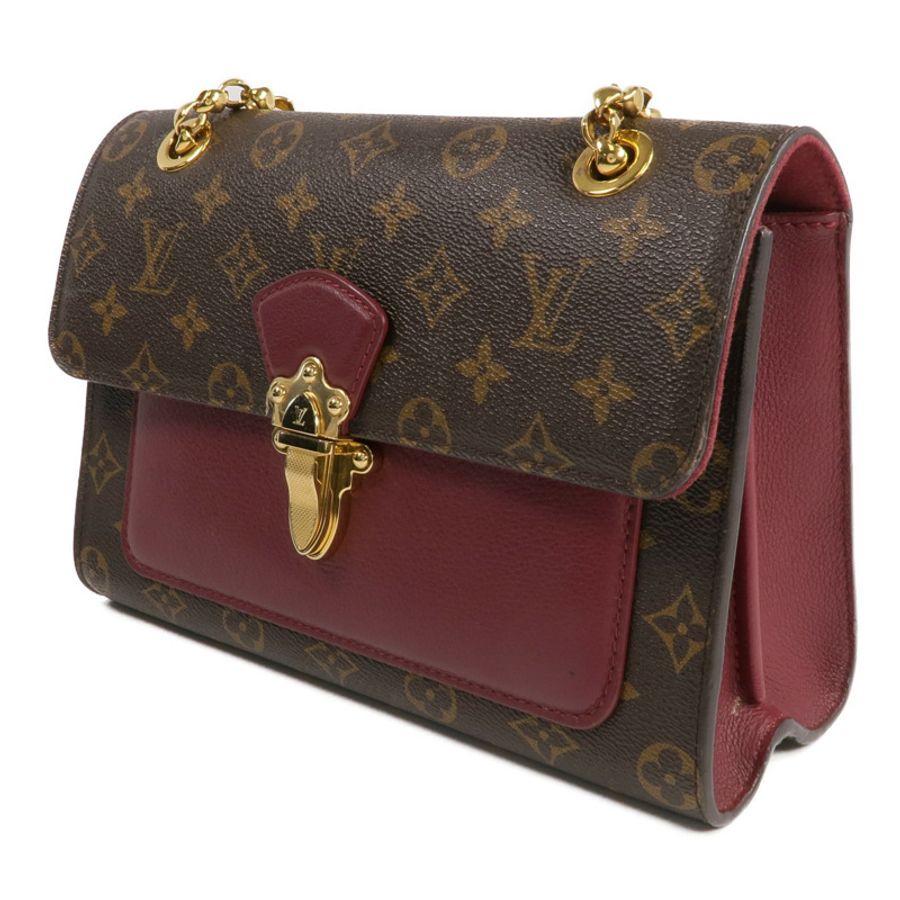 LOUIS VUITTON Monogram Victoire金扣鏈帶肩背袋-1