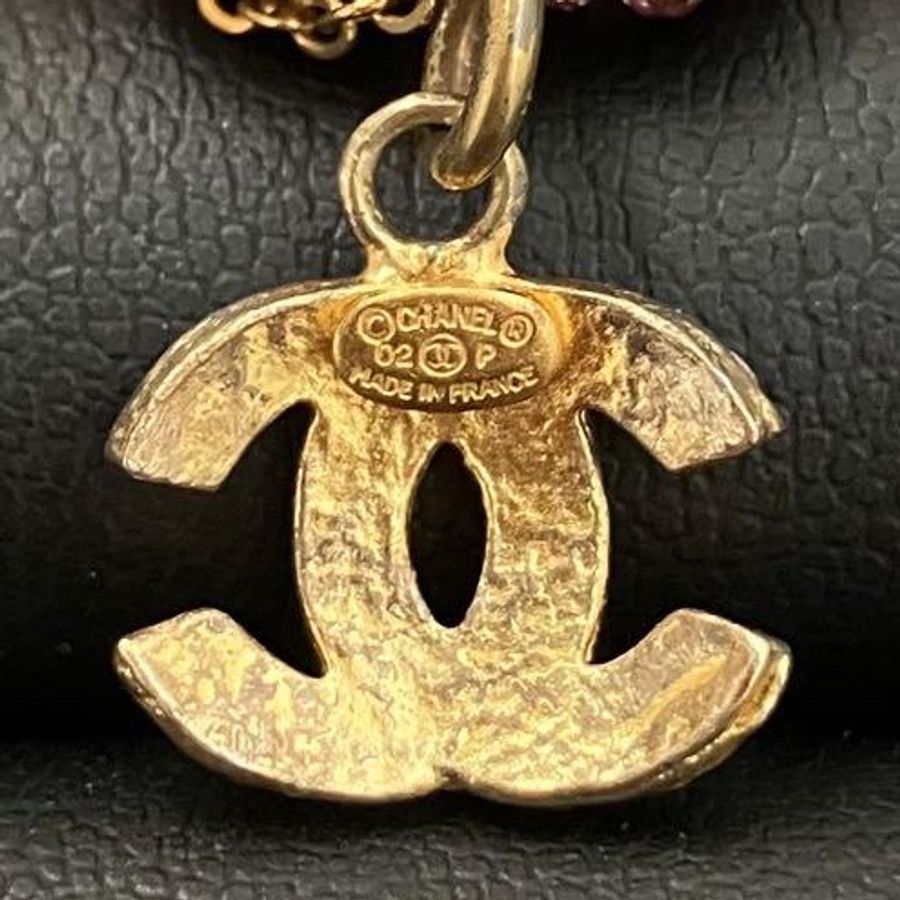 🌷Chanel 粉色愛心水鑽項鍊|經典花紋✦fufu style 精品✦ 氣質款|項鍊-9