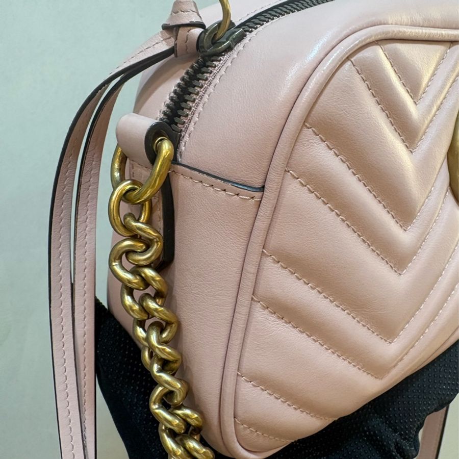 Gucci Marmont 24cm 相機包 粉色-2
