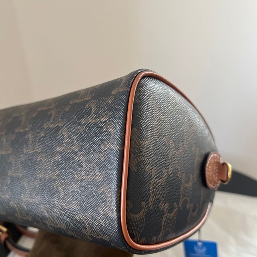 ✨Celine 新款 凱旋門波士頓20cm 兩側有扣環 99新❤️-10