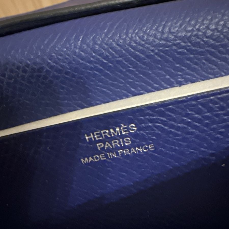 Hermes Bearn wallet 731236 電光藍長夾-16