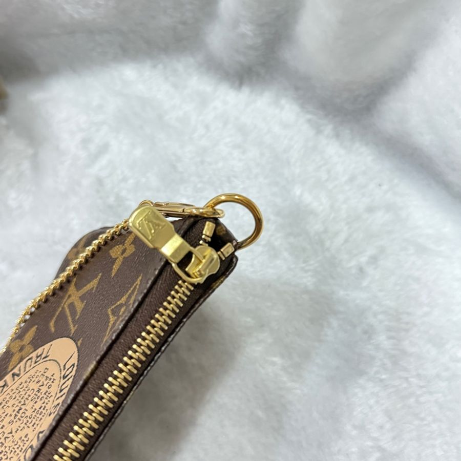 LV經典老花monogram圖騰麻將包 印花 小包 郵戳 塗鴉-23