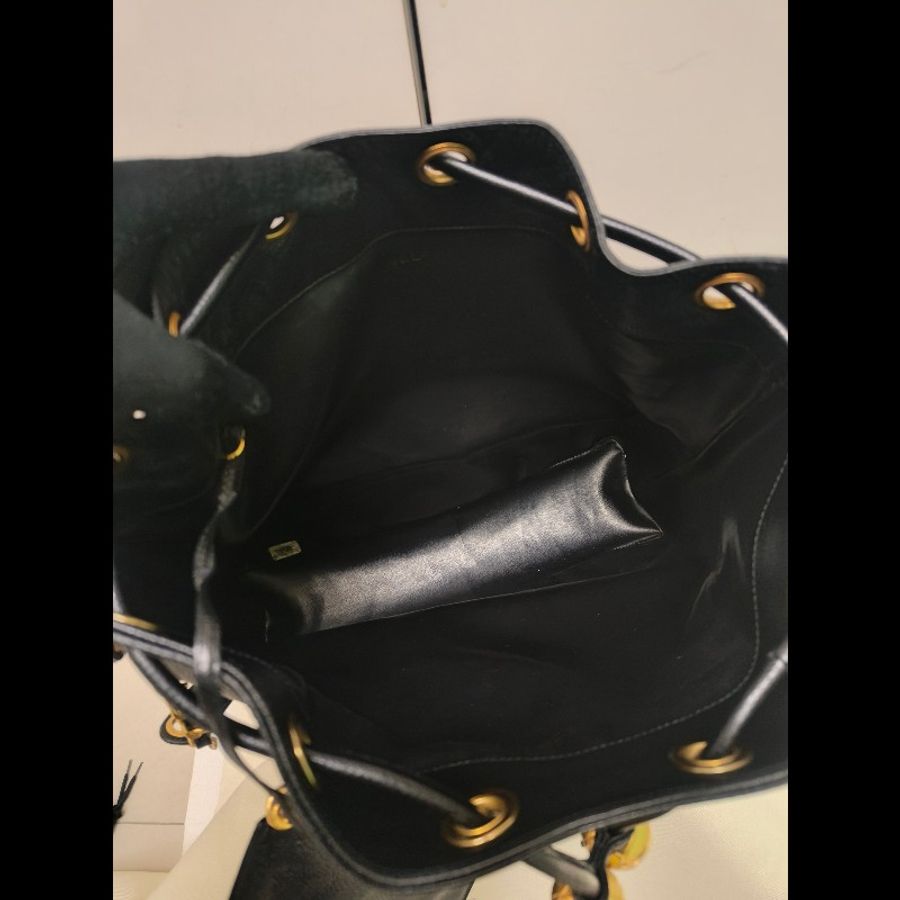 【8成新】㊣✨CHANEL✨(附防塵袋)香奈兒 老香 小香 雙C 黑金 雷標 牛皮 金球 托特包 肩背包 水桶包/二手包/二手精品🌳二手樹屋🌳-36