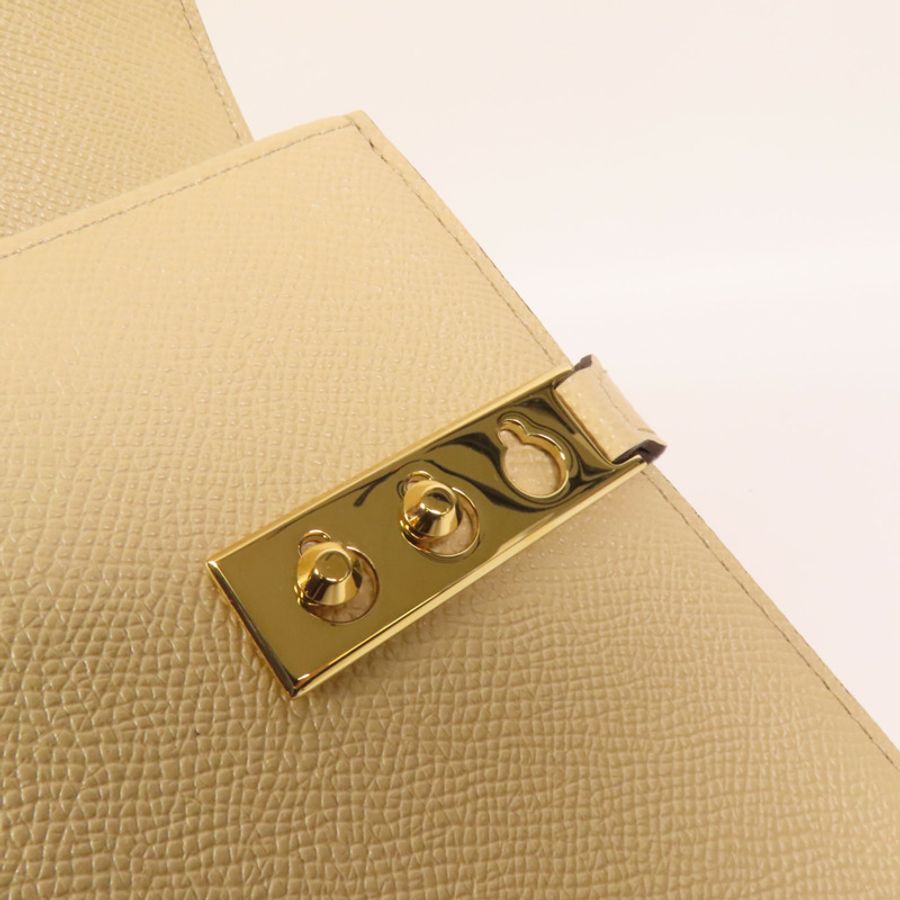 Delvaux 牛皮皮革Tempete PM金扣手挽肩背兩用袋-8