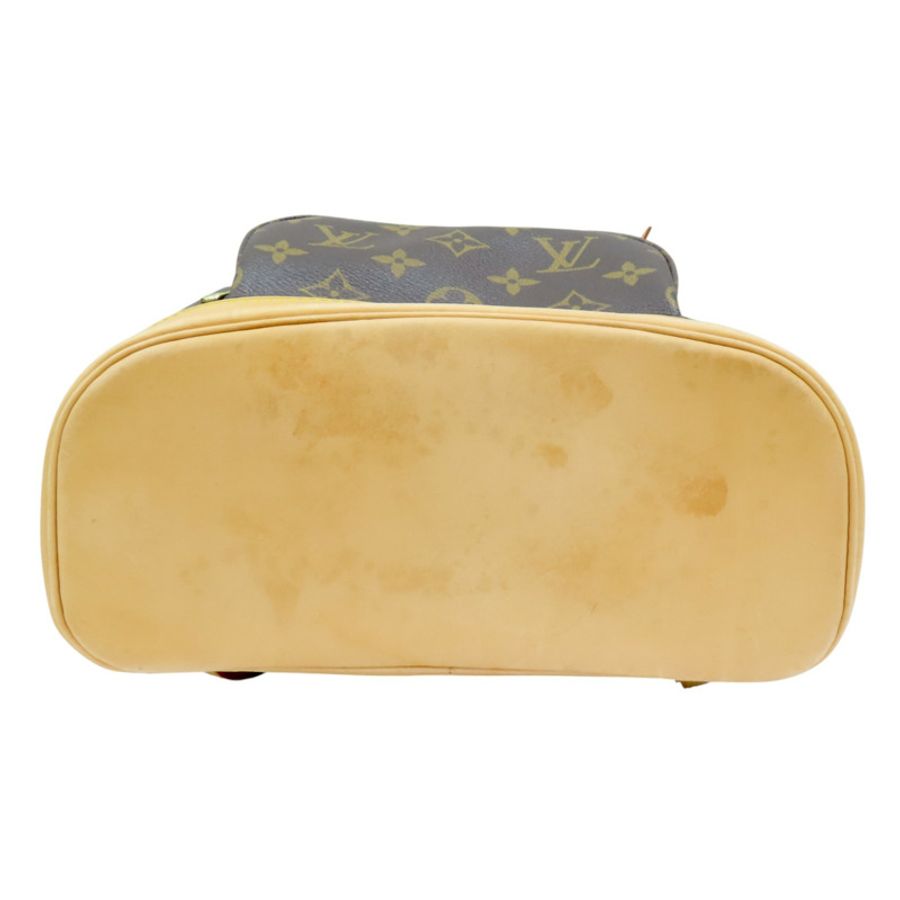 棕色 原花帆布 Montsouris MM 後背包【LOUIS VUITTON LV 路易威登】 M51136-3