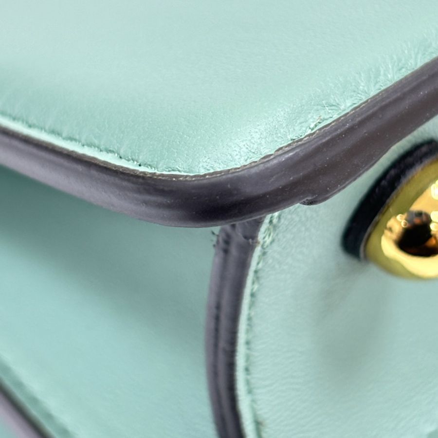 綠色 羊皮 Petite Peekaboo ISeeU 兩用包【FENDI 芬迪】 8BN335-11