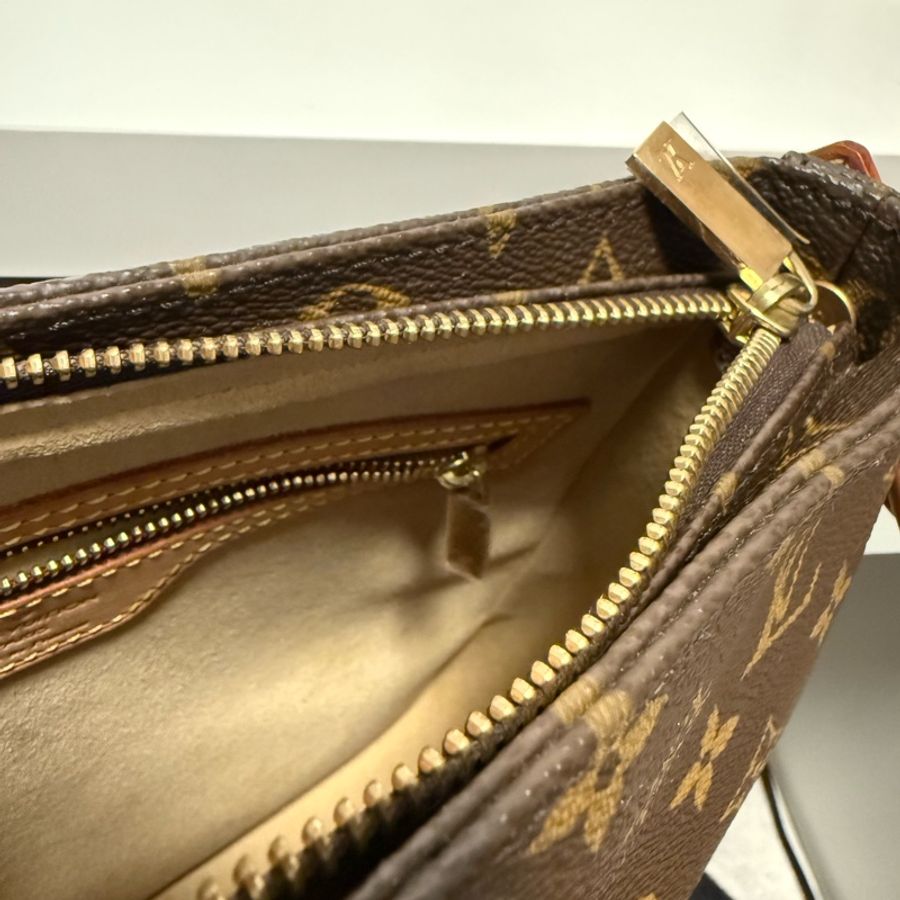 LV Louis Vuitton Looping MM Monogram 肩背包-12