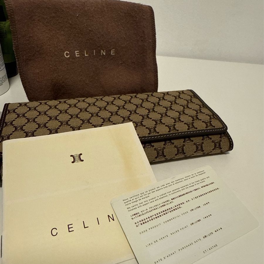 Celine 中古 老花長夾 Vintage Wallet-18