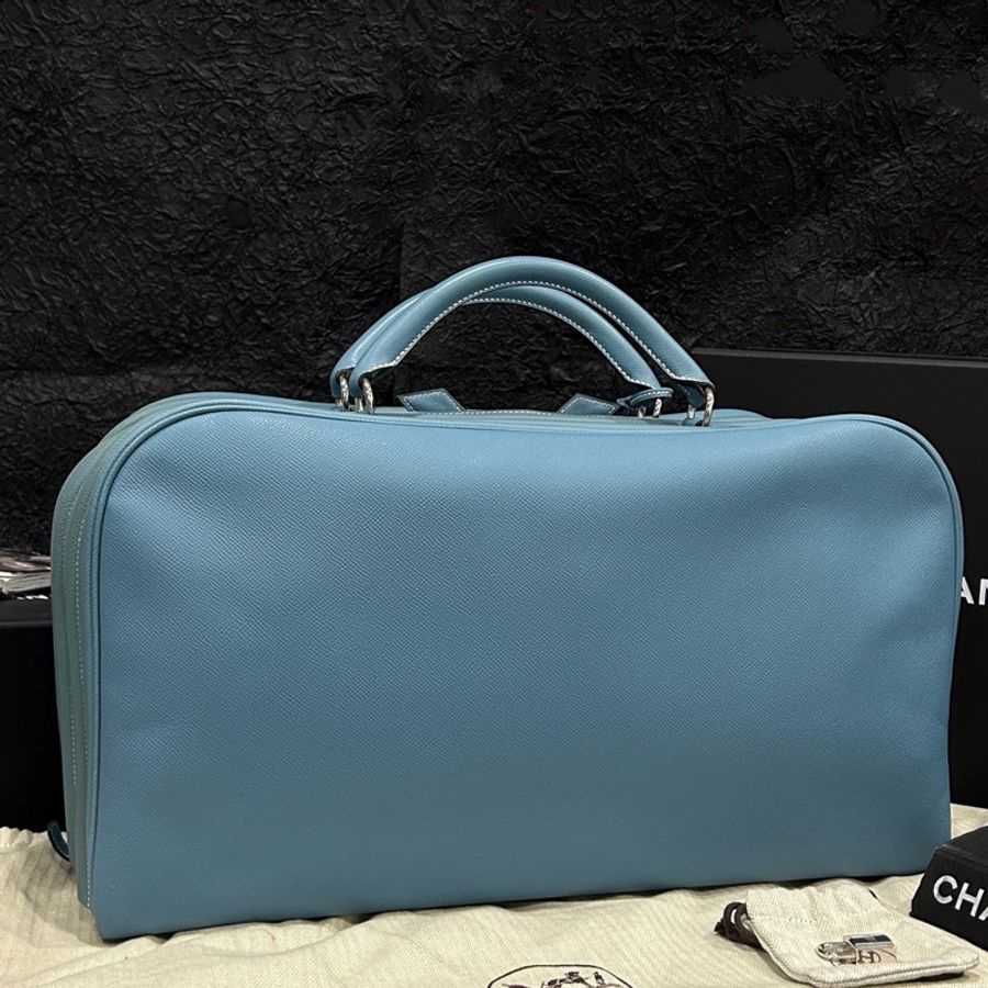 Hermes • Envie 48 牛仔藍 Epsom皮 絕跡旅行包-1