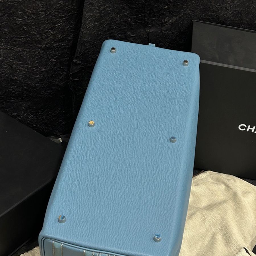 Hermes • Envie 48 牛仔藍 Epsom皮 絕跡旅行包-4