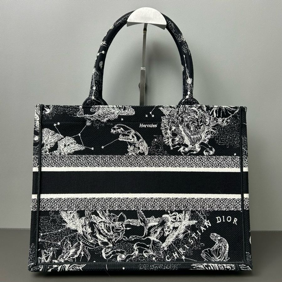 Dior 迪奧黑色星座托特包book tote 中號 22編碼 配件有保卡 塵袋-2