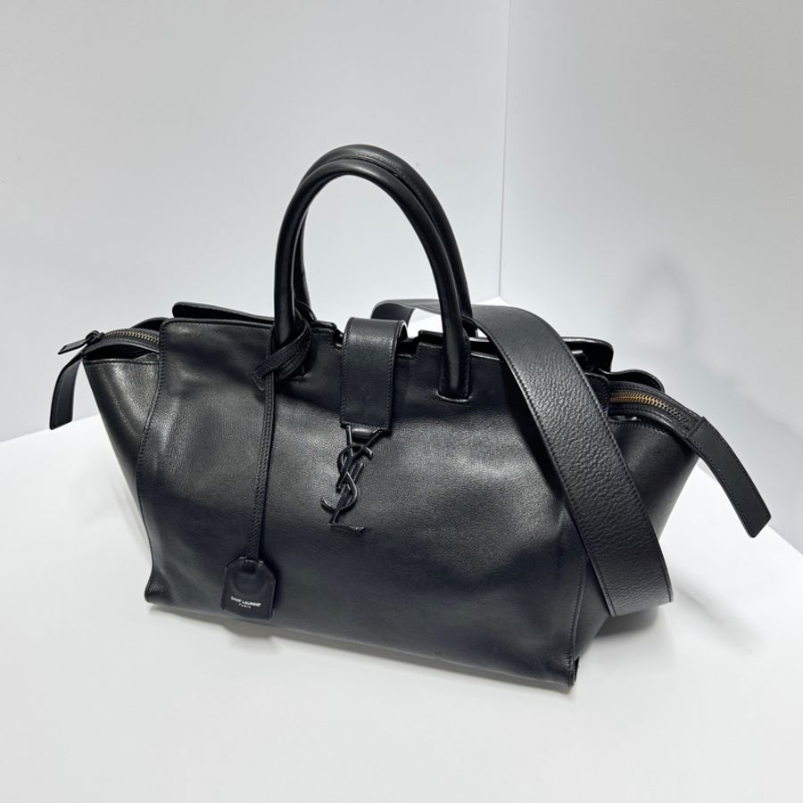 【極稀有🎁小編推薦】 YSL “so black” 全黑牛皮 斜背包 專櫃11.6萬！-6