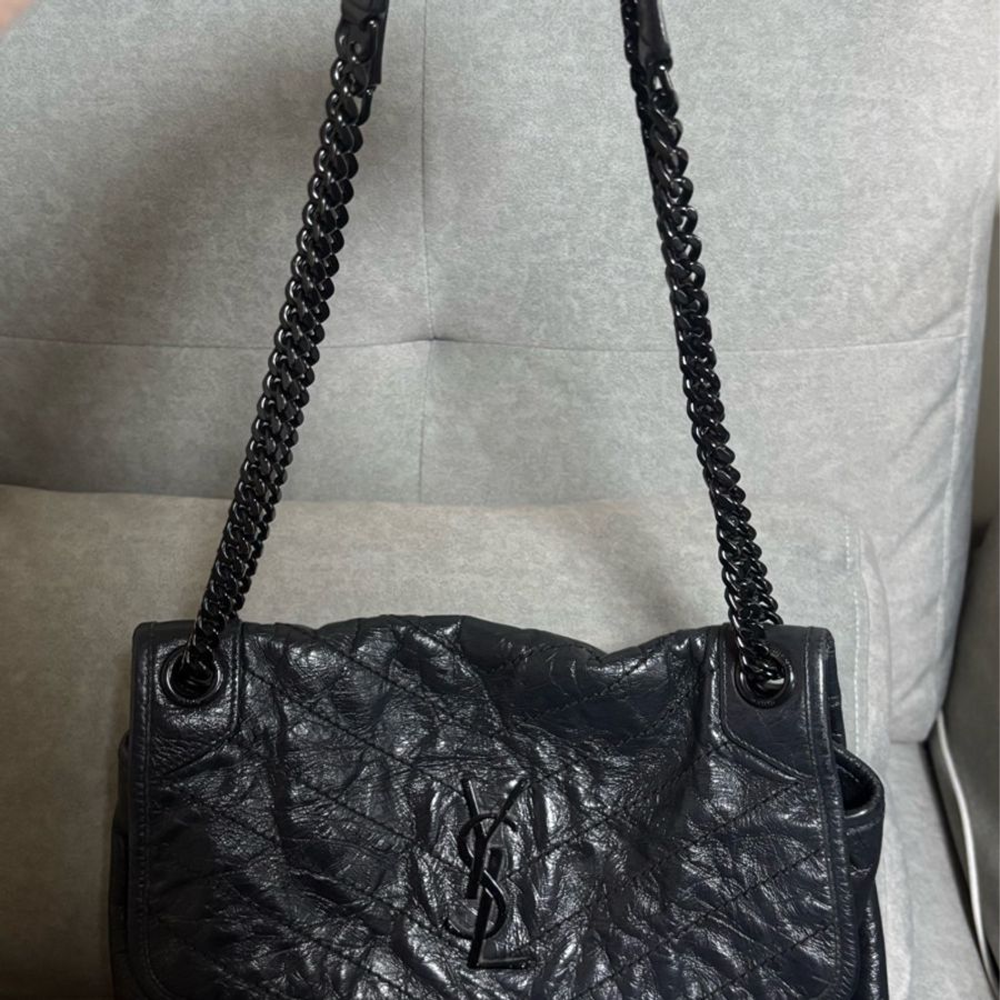 割愛-Saint Laurent✨YSL niki中號全黑-23
