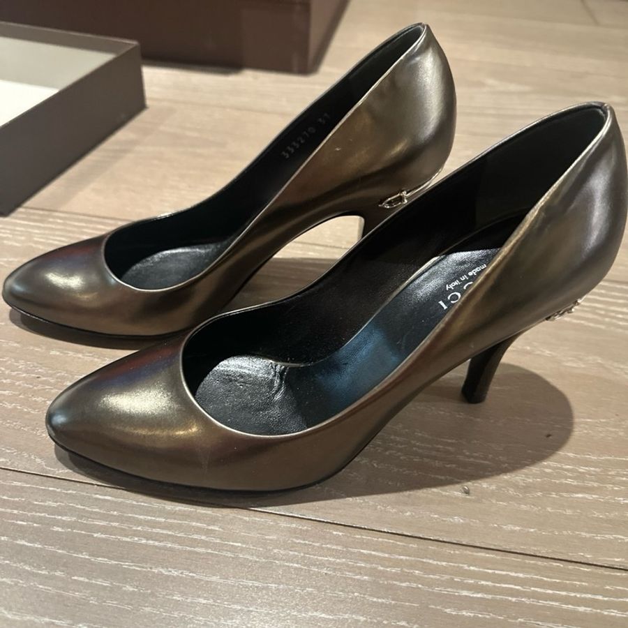 GUCCI 真皮 高跟鞋-21