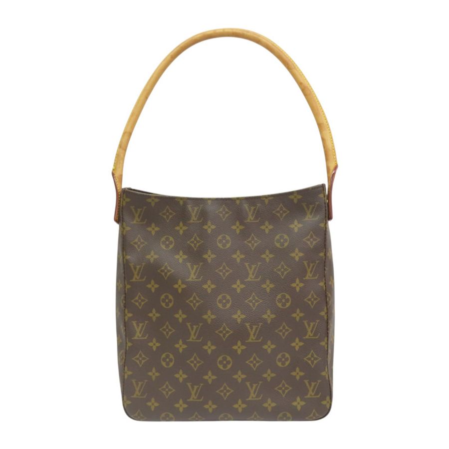 原棕花帆布LOOPING GM肩背【LOUIS VUITTON LV 路易威登】M51145-1