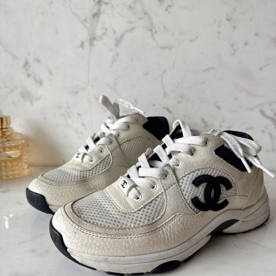 Chanel✨熊貓黑白休閒鞋35-5