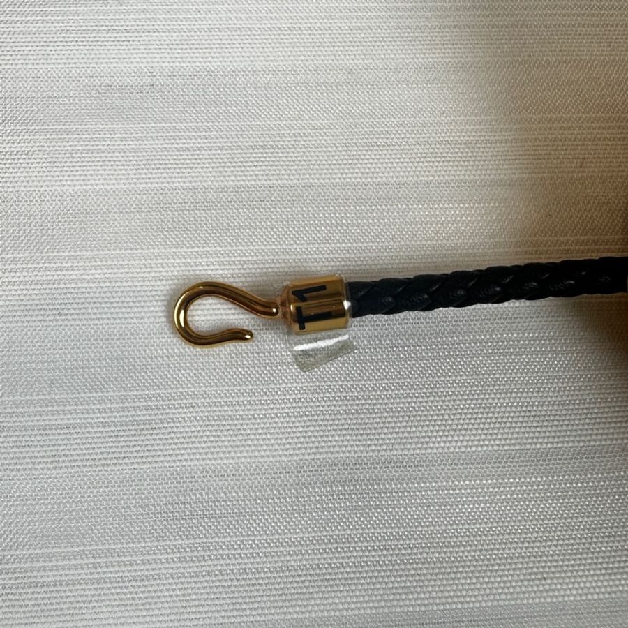 99新 愛馬仕/Hermes Roulis Double Tour Bracelet T1 黑色手鏈Swift皮革軟牛皮-5