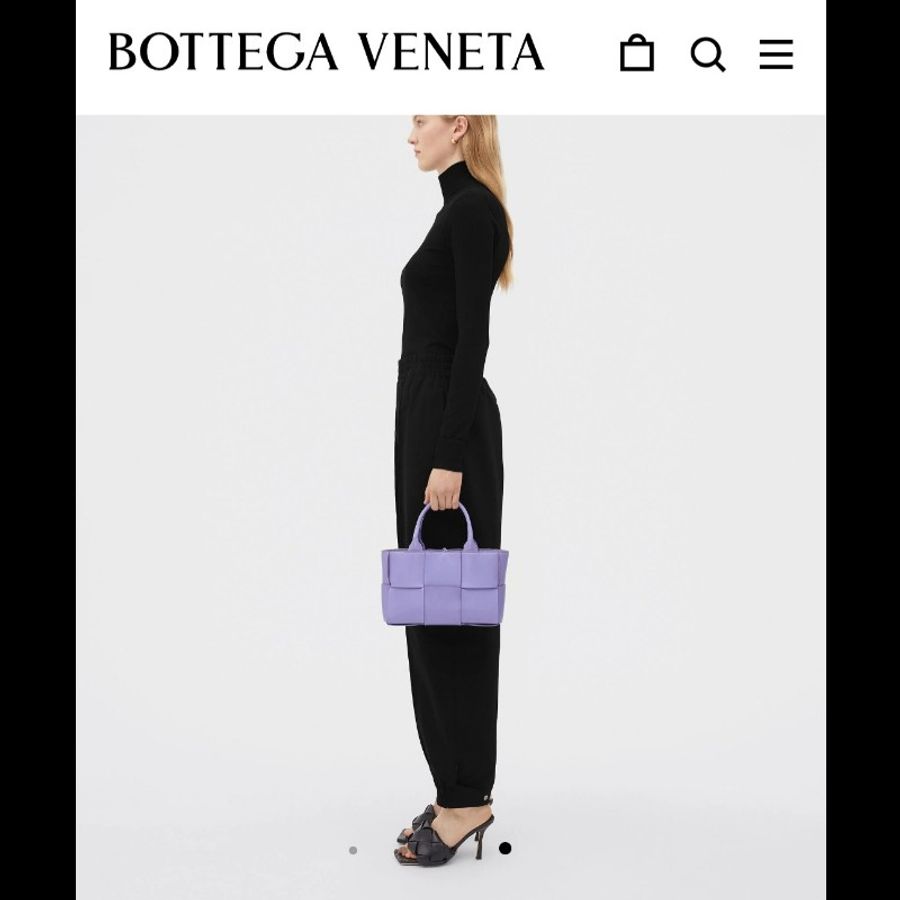 BottegaVeneta BV 葆碟 Mini Arco Tote Bag 迷你手提托特包可斜咩 薰衣草淺紫色 羊皮意大利製造-2